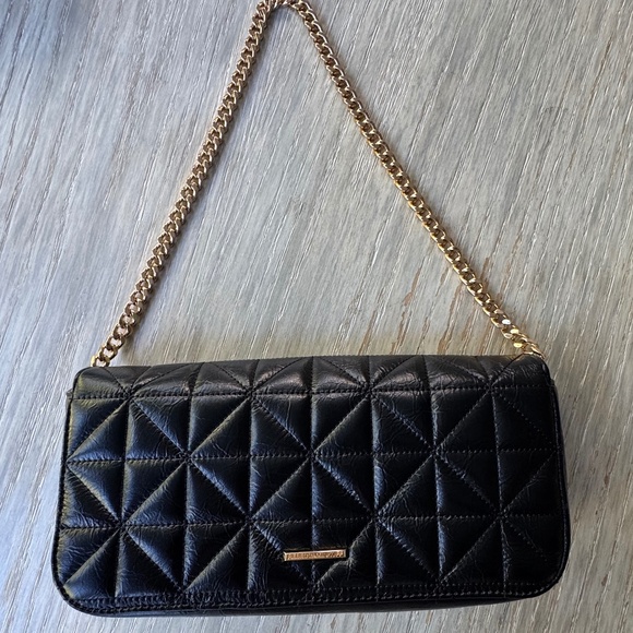 Rebecca Minkoff Deco quilted clutch purse - black - Picture 3 of 9